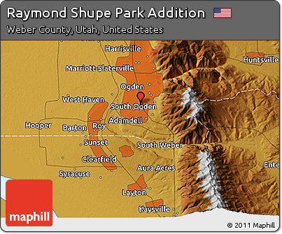 Physical 3D Map of Raymond Shupe Park Addition