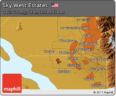 Physical 3D Map of Sky West Estates