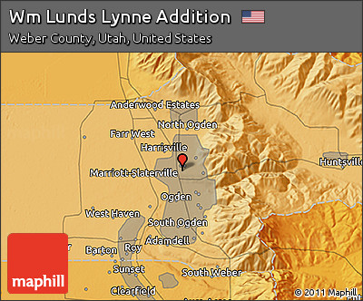 Political 3D Map of Wm Lunds Lynne Addition