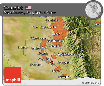 Satellite 3D Map of Camelot