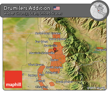 Satellite 3D Map of Drumilers Addition