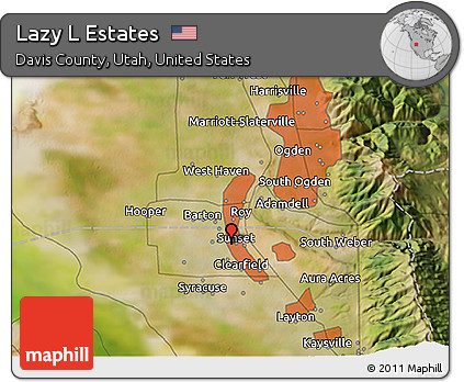 Satellite 3D Map of Lazy L Estates