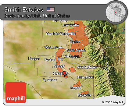 Satellite 3D Map of Smith Estates