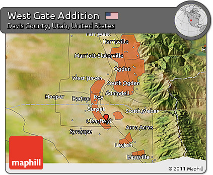 Satellite 3D Map of West Gate Addition