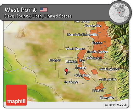 Satellite 3D Map of West Point