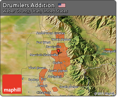 Satellite 3D Map of Drumilers Addition