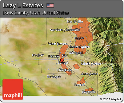 Satellite 3D Map of Lazy L Estates