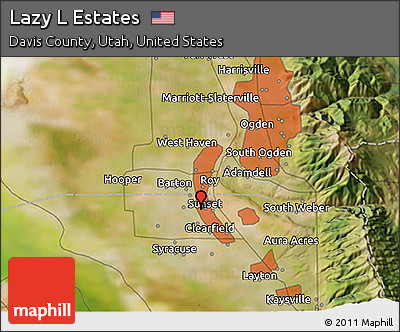 Satellite 3D Map of Lazy L Estates