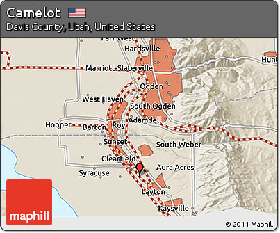 Shaded Relief 3D Map of Camelot