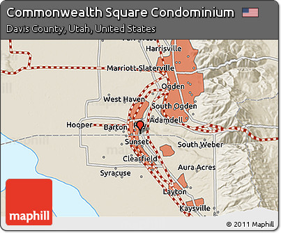 Shaded Relief 3D Map of Commonwealth Square Condominium