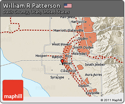 Shaded Relief 3D Map of William R Patterson
