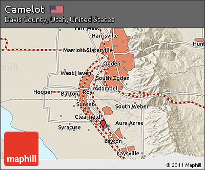 Shaded Relief 3D Map of Camelot