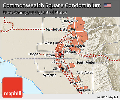 Shaded Relief 3D Map of Commonwealth Square Condominium