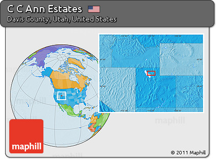 Political Location Map of C C Ann Estates
