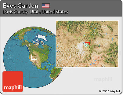 Satellite Location Map of Eves Garden