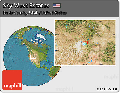 Satellite Location Map of Sky West Estates