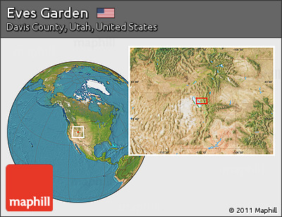 Satellite Location Map of Eves Garden