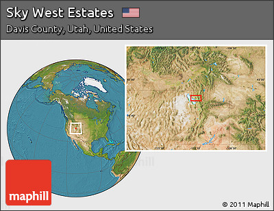 Satellite Location Map of Sky West Estates