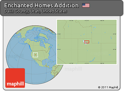 Savanna Style Location Map of Enchanted Homes Addition