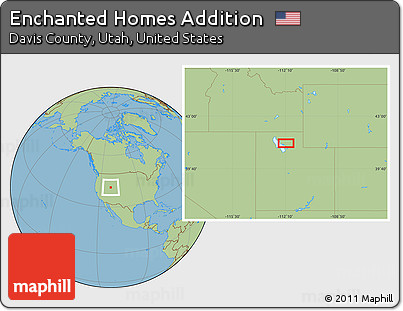 Savanna Style Location Map of Enchanted Homes Addition