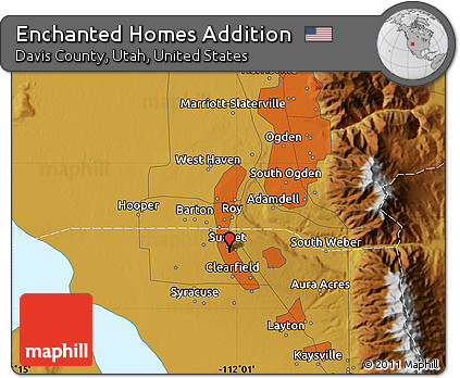 Physical Map of Enchanted Homes Addition