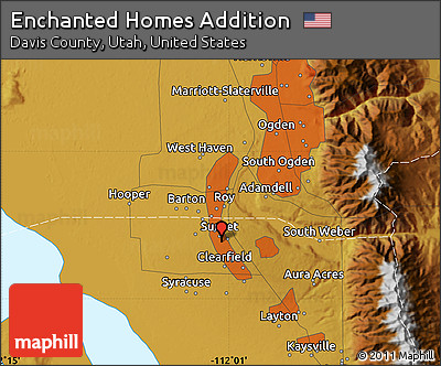 Physical Map of Enchanted Homes Addition