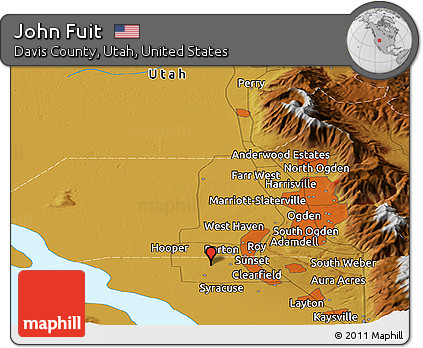 Physical Panoramic Map of John Fuit