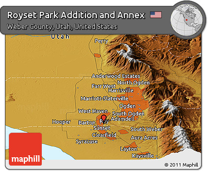 Physical Panoramic Map of Royset Park Addition and Annex