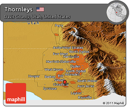 Physical Panoramic Map of Thornleys