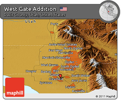 Physical Panoramic Map of West Gate Addition