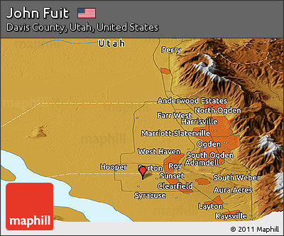 Physical Panoramic Map of John Fuit