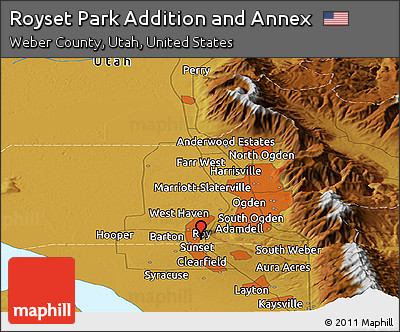 Physical Panoramic Map of Royset Park Addition and Annex