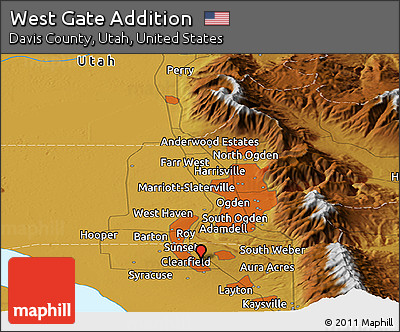 Physical Panoramic Map of West Gate Addition
