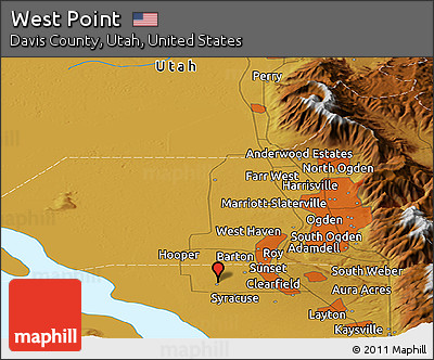 Physical Panoramic Map of West Point