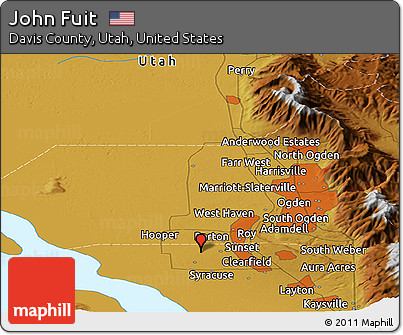Physical Panoramic Map of John Fuit