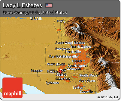 Physical Panoramic Map of Lazy L Estates