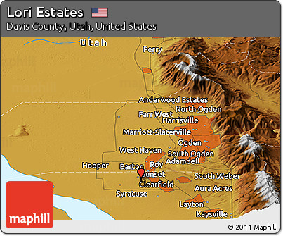 Physical Panoramic Map of Lori Estates