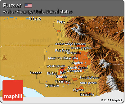 Physical Panoramic Map of Purser
