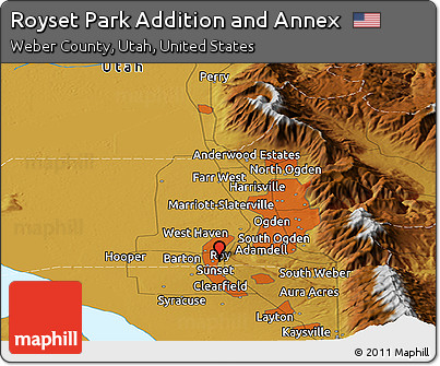 Physical Panoramic Map of Royset Park Addition and Annex