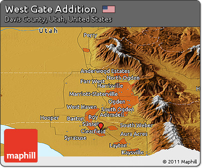 Physical Panoramic Map of West Gate Addition