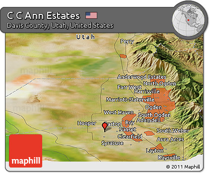 Satellite Panoramic Map of C C Ann Estates