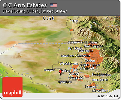 Satellite Panoramic Map of C C Ann Estates