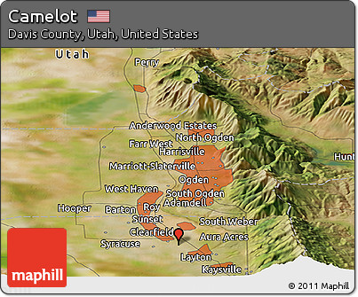 Satellite Panoramic Map of Camelot