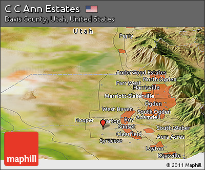 Satellite Panoramic Map of C C Ann Estates