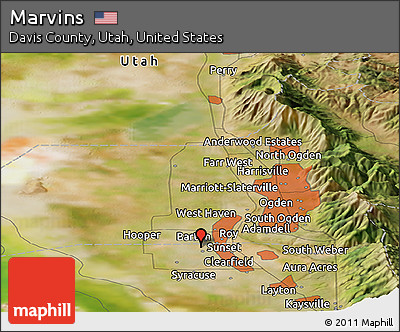 Satellite Panoramic Map of Marvins