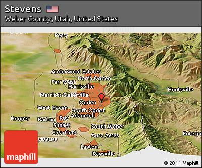 Satellite Panoramic Map of Stevens