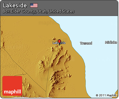 Physical 3D Map of Lakeside