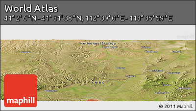 Satellite Panoramic Map of the Area around 41° 16' 52" N, 113° 7' 30" E