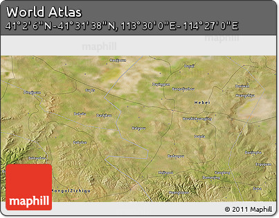 Satellite 3D Map of the Area around 41° 16' 52" N, 113° 58' 29" E