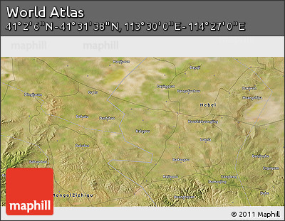 Satellite 3D Map of the Area around 41° 16' 52" N, 113° 58' 29" E